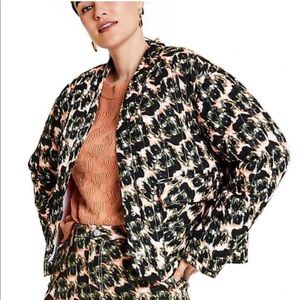 NWT Rachel Comey X Target animal print cropped puffer jacket